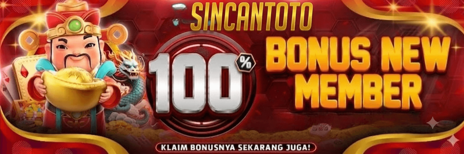 BONUS NEW MEMBER SLOTS 100%