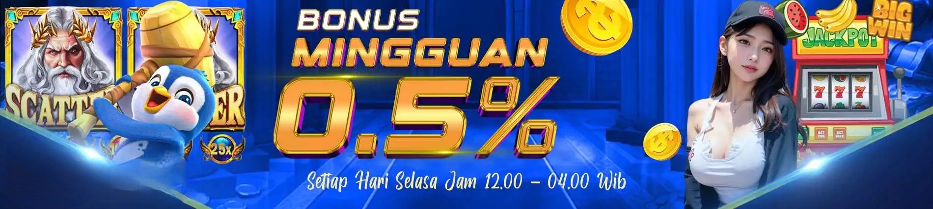 BONUS CASHBACK ROLLINGAN TURNOVER 0.5%